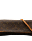 Brown LV Monogram Pochette Twin GM Crossbody Bag