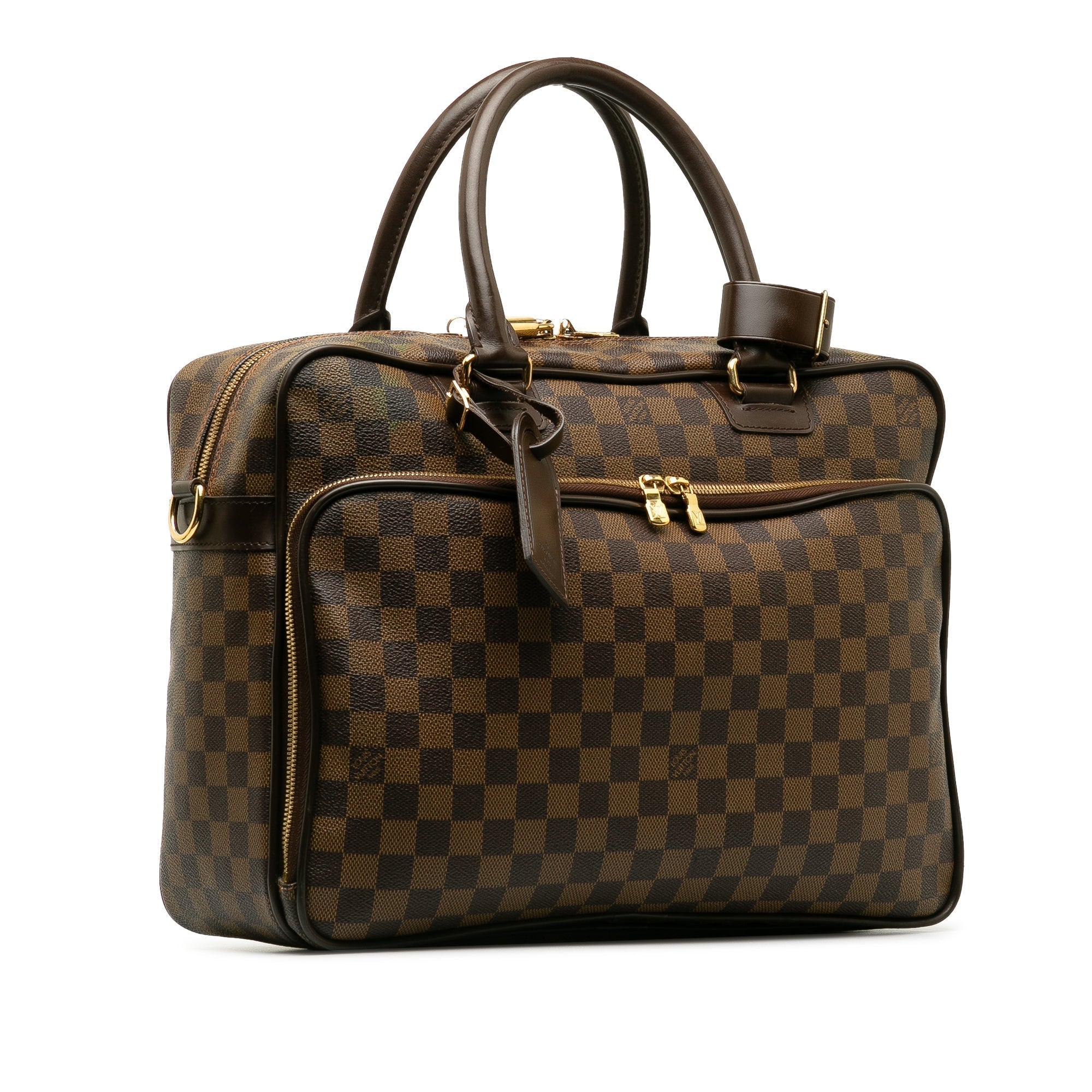 Brown LV Damier Ebene Icare Business Bag