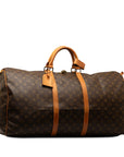 Brown LV Monogram Keepall 60 Travel Bag