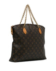 Brown LV Monogram Lockit Chain MM Tote Bag