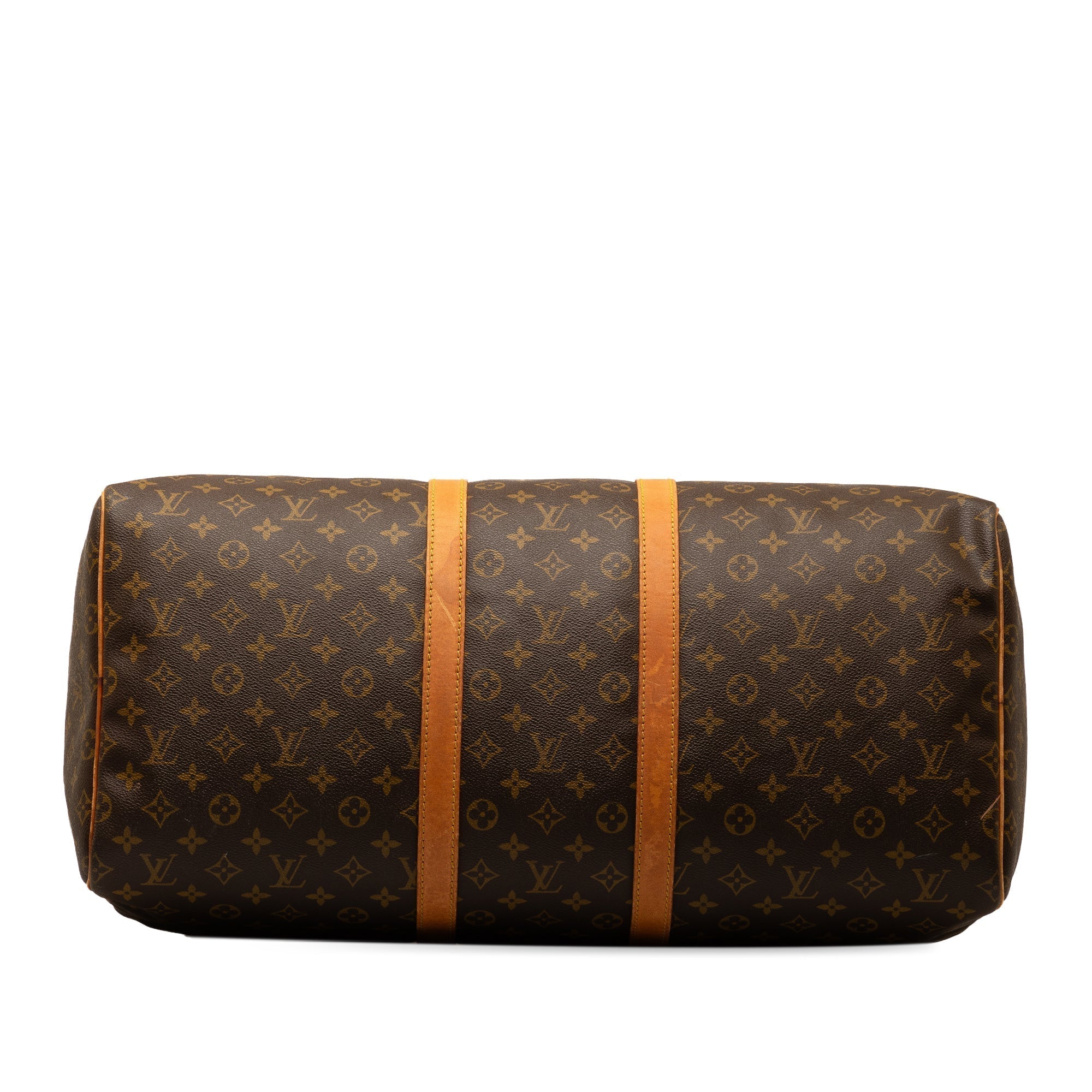 Brown LV Monogram Keepall 55 Travel Bag