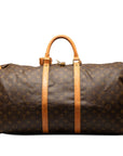 Brown LV Monogram Keepall 55 Travel Bag