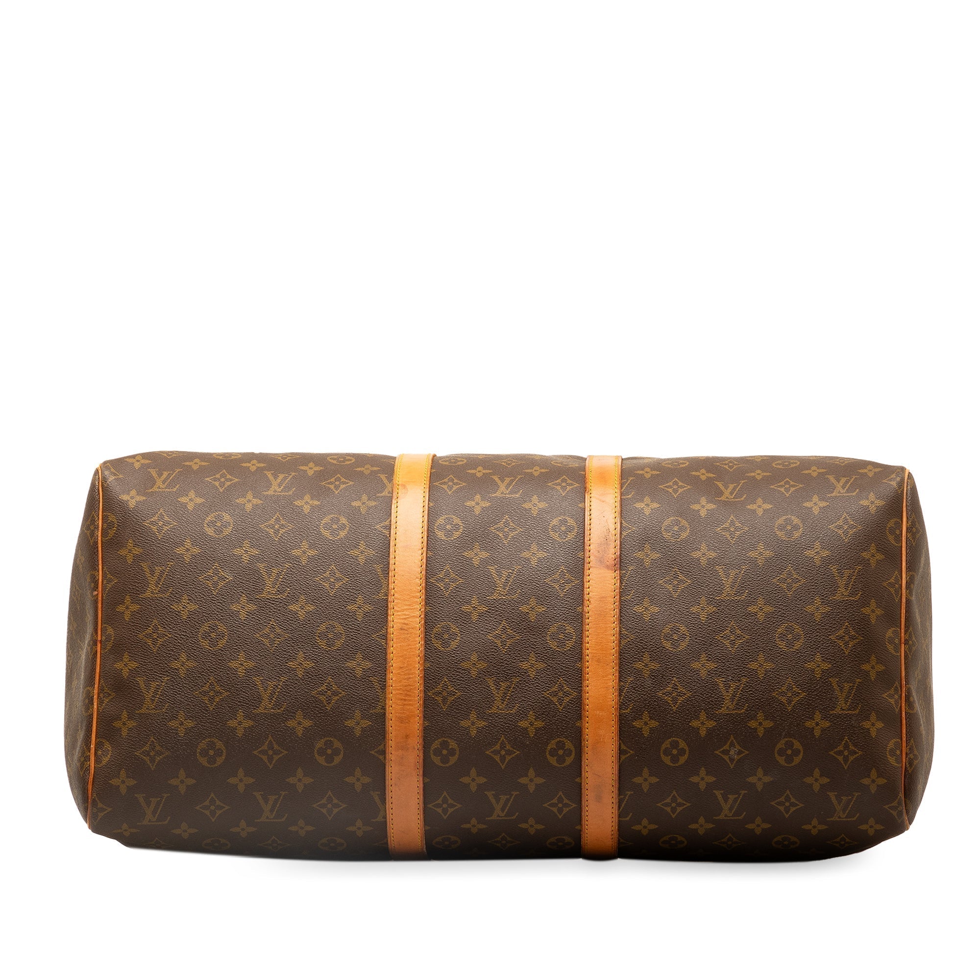 Brown LV Monogram Keepall 55 Travel Bag
