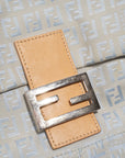 FNDI Mamma Zuccha Flap Bag Blue Canvas Small
