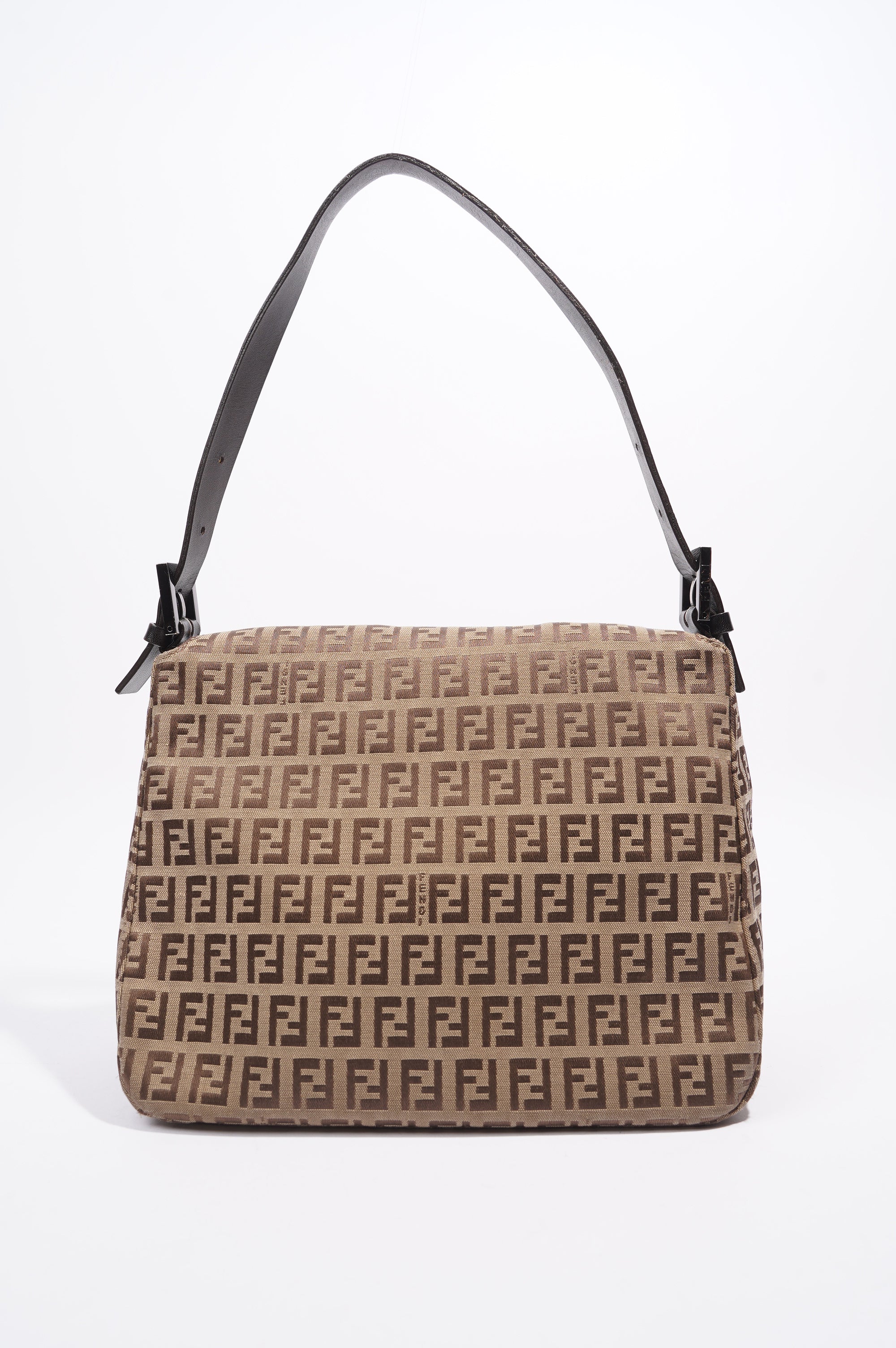 FNDI Baguette Bag Brown Zucca Canvas