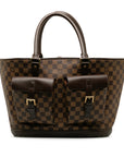 Brown LV Damier Ebene Manosque GM Tote Bag