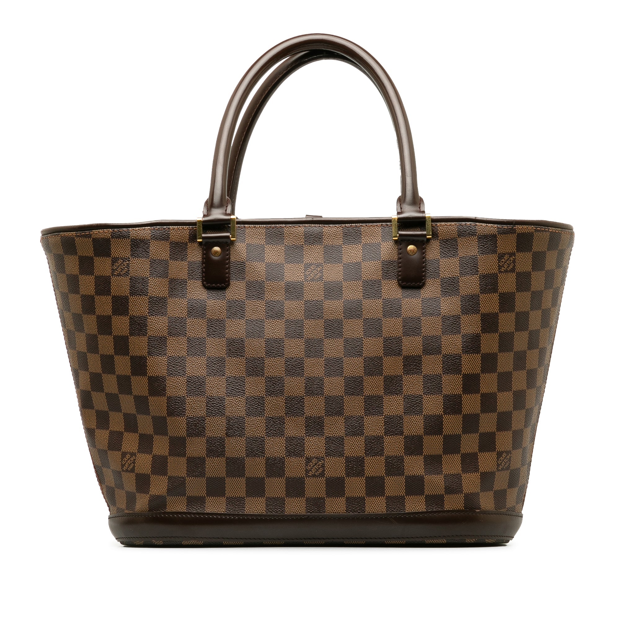 Brown LV Damier Ebene Manosque GM Tote Bag