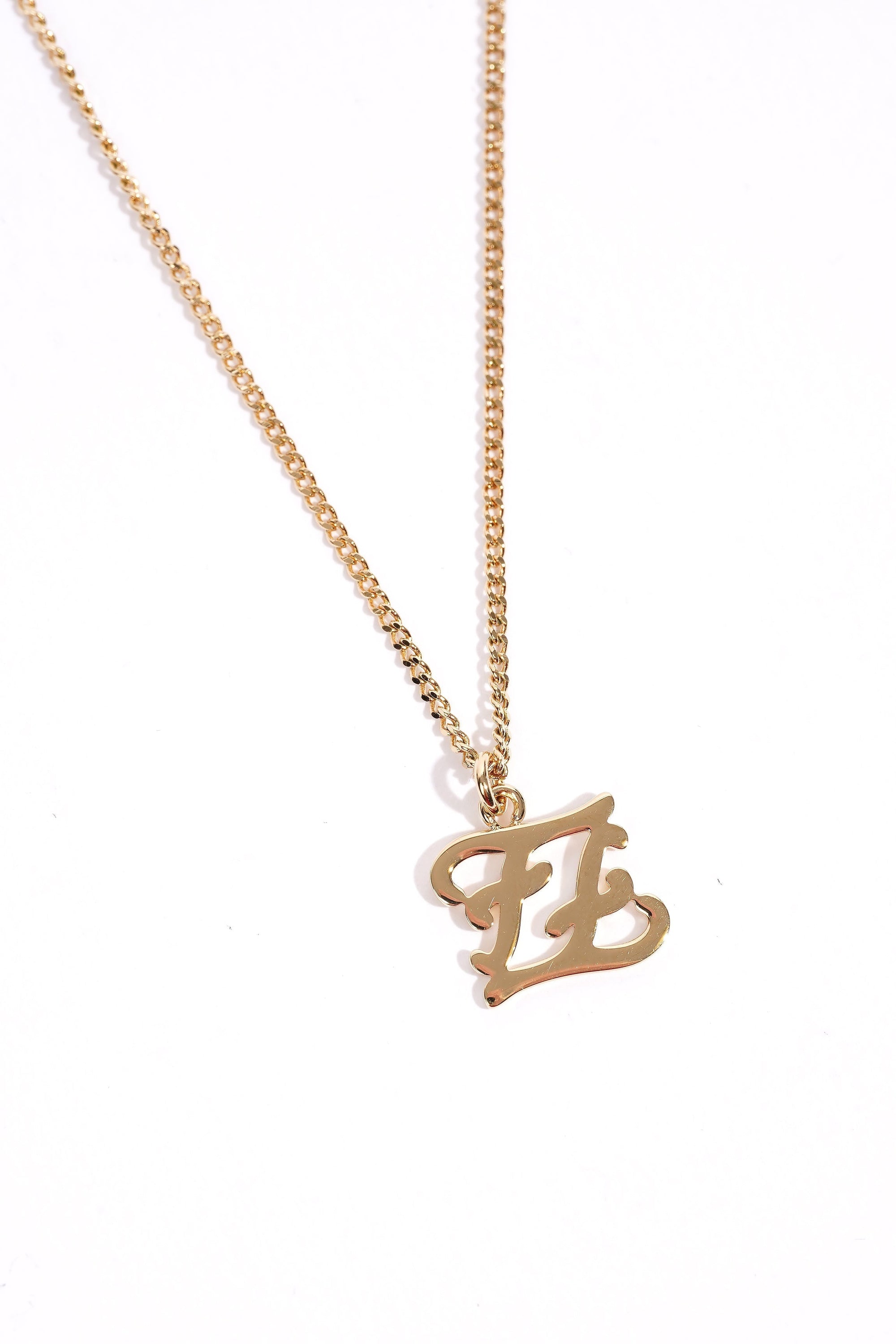 FNDI Karligraphy Necklace Gold Gold Plated