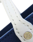 Blue LV Everyday Sac Plat XS Satchel