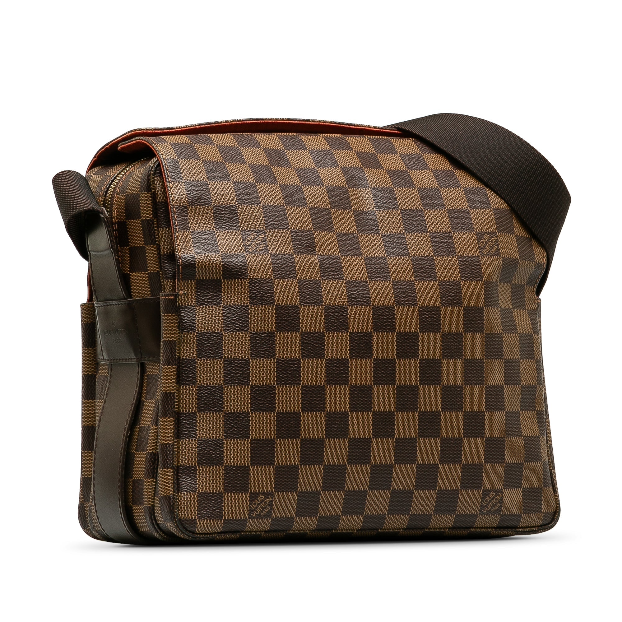 Brown LV Damier Ebene Naviglio Crossbody Bag