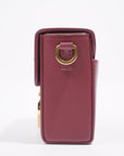 Christian DOR Motaigne Box Bag Grape Leather