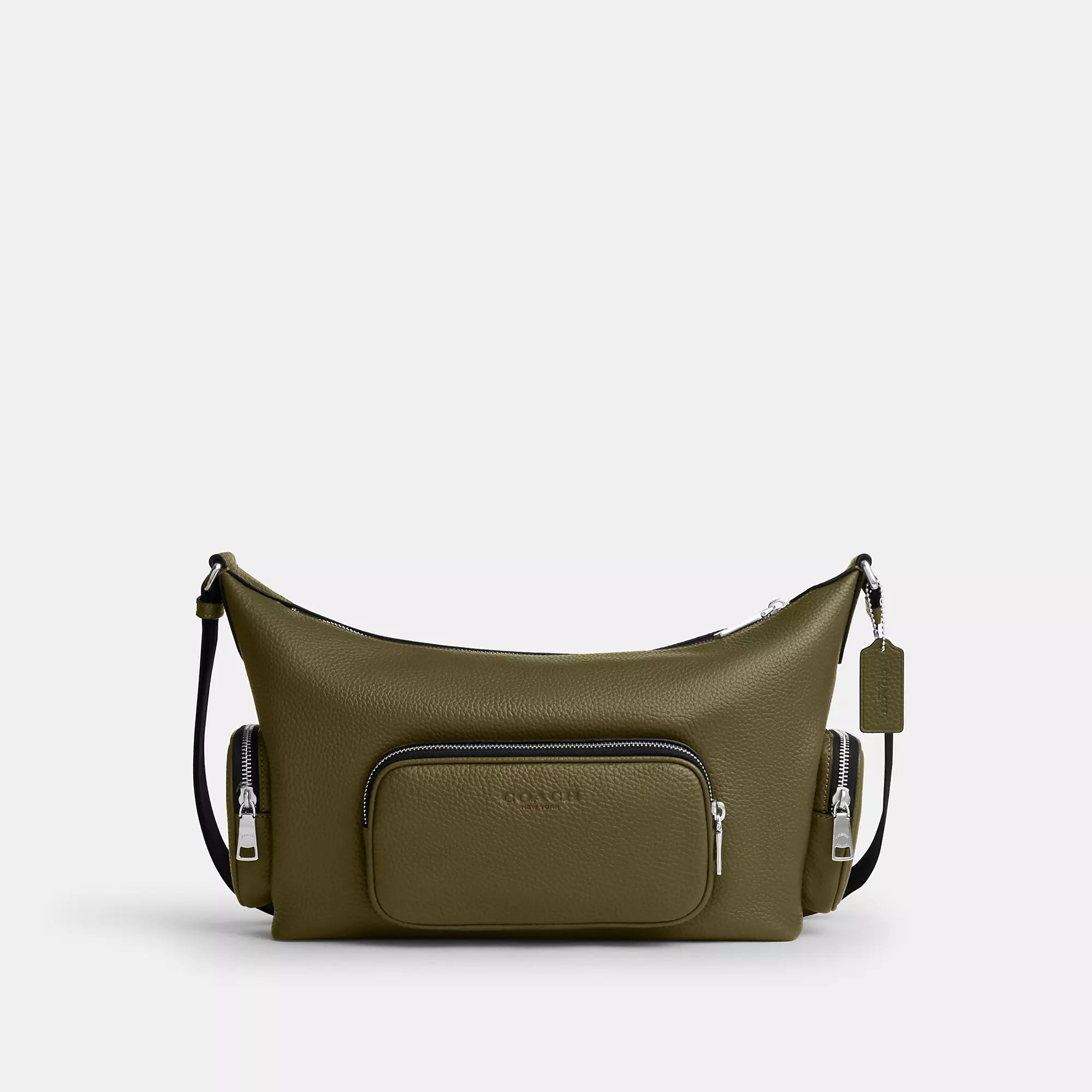 Finn Crossbody Bag With Pockets (Gunmetal/Black)