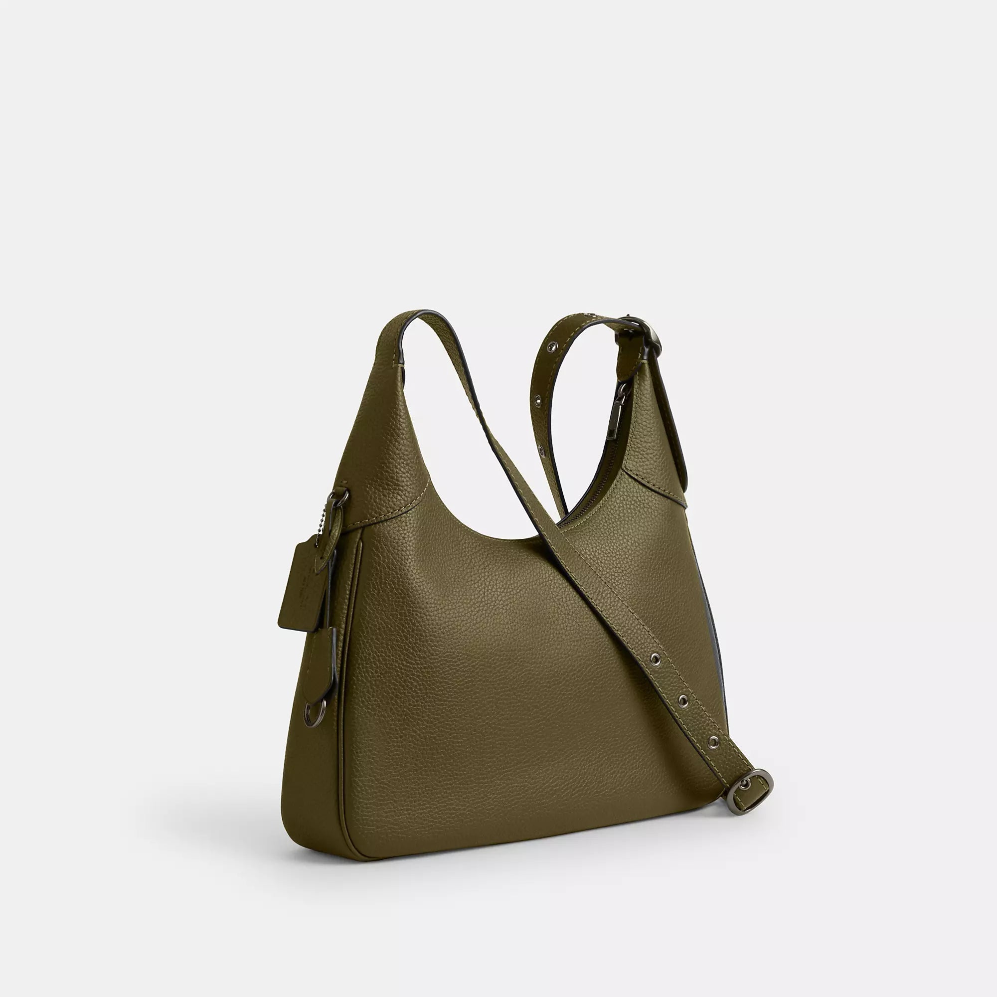 Ella Shoulder Bag (Gunmetal/Black)