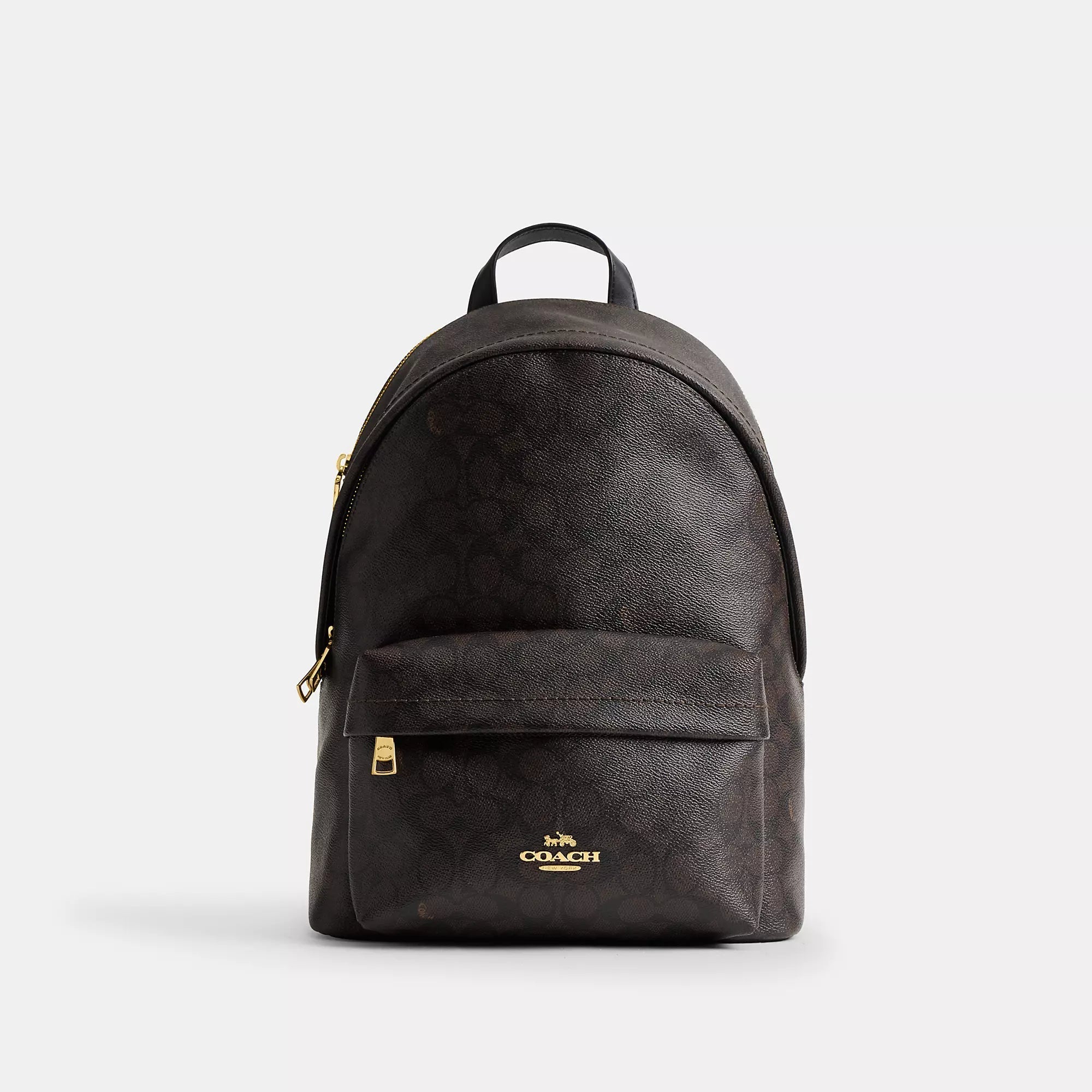 Taylor Small Backpack In Signature Canvas (Silver/Sand/Taupe)