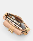 Ashton Mini Shoulder Bag In Signature Leather (Gold/Faded Blush)