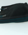 BBERRY Blue Label Tote Bag Canvas Black Blue Auth ac