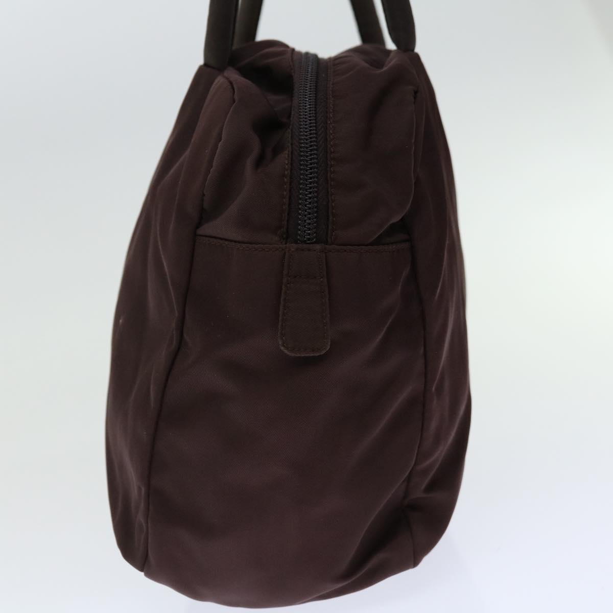 PRD Hand Bag Nylon Brown Auth ac