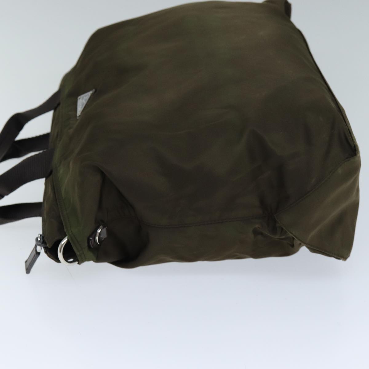 PRD Hand Bag Nylon way Brown Auth ac
