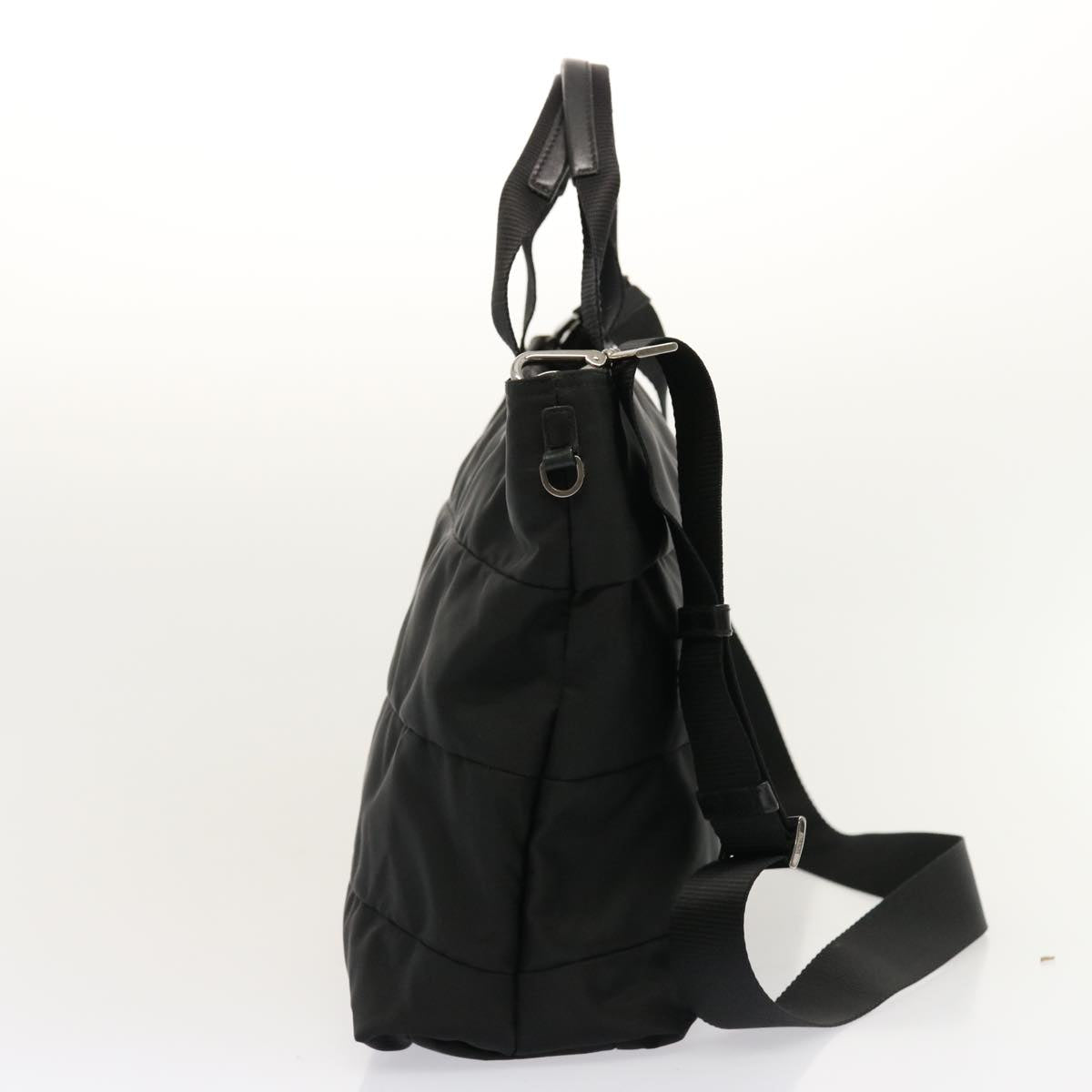 PRD Hand Bag Nylon way Black Auth am