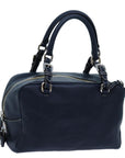 PRD Hand Bag Leather Navy Auth am