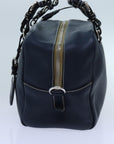 PRD Hand Bag Leather Navy Auth am