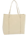 PRD Hand Bag Patent leather Beige Auth arB