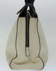 PRD Hand Bag Leather White Auth arB