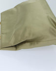 PRD Chain Hand Bag Satin Beige Auth arB