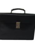 PRD Hand Bag Leather Black Auth arB