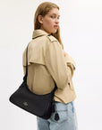 Ella Small Shoulder Bag (Gunmetal/Black)