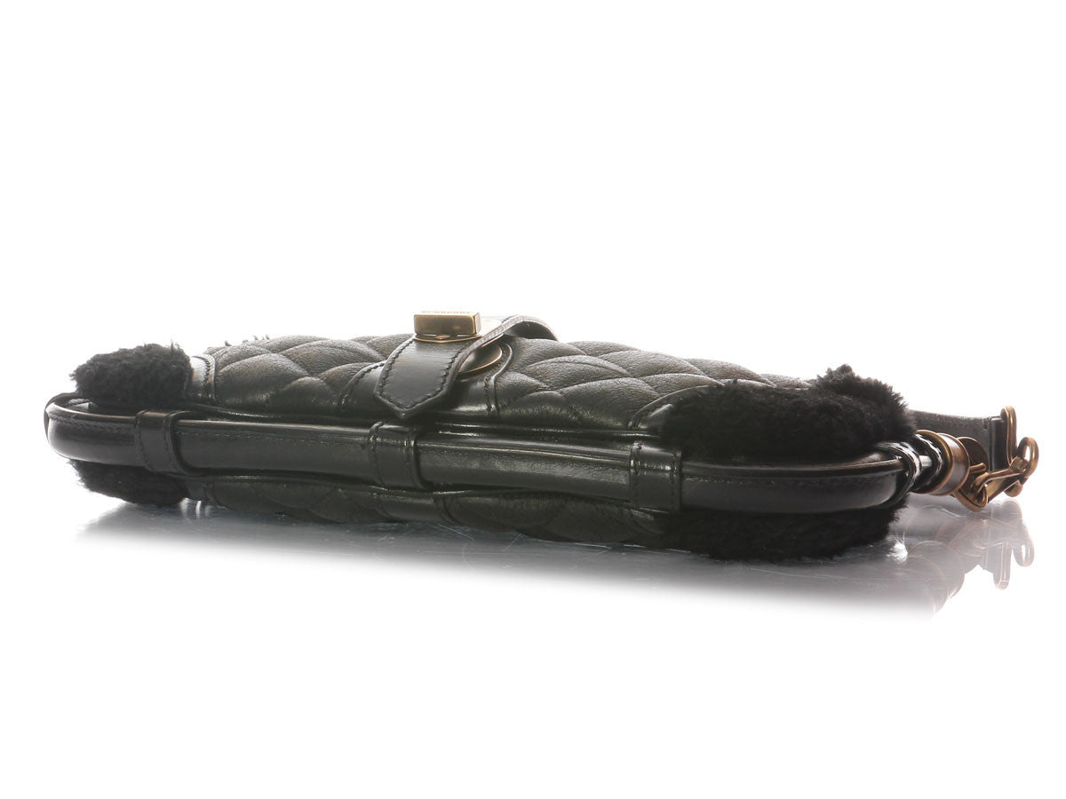 BBERRY Black Shearling Bag
