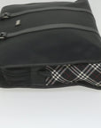 BBERRY Black Label Hand Bag Nylon Black Auth bs
