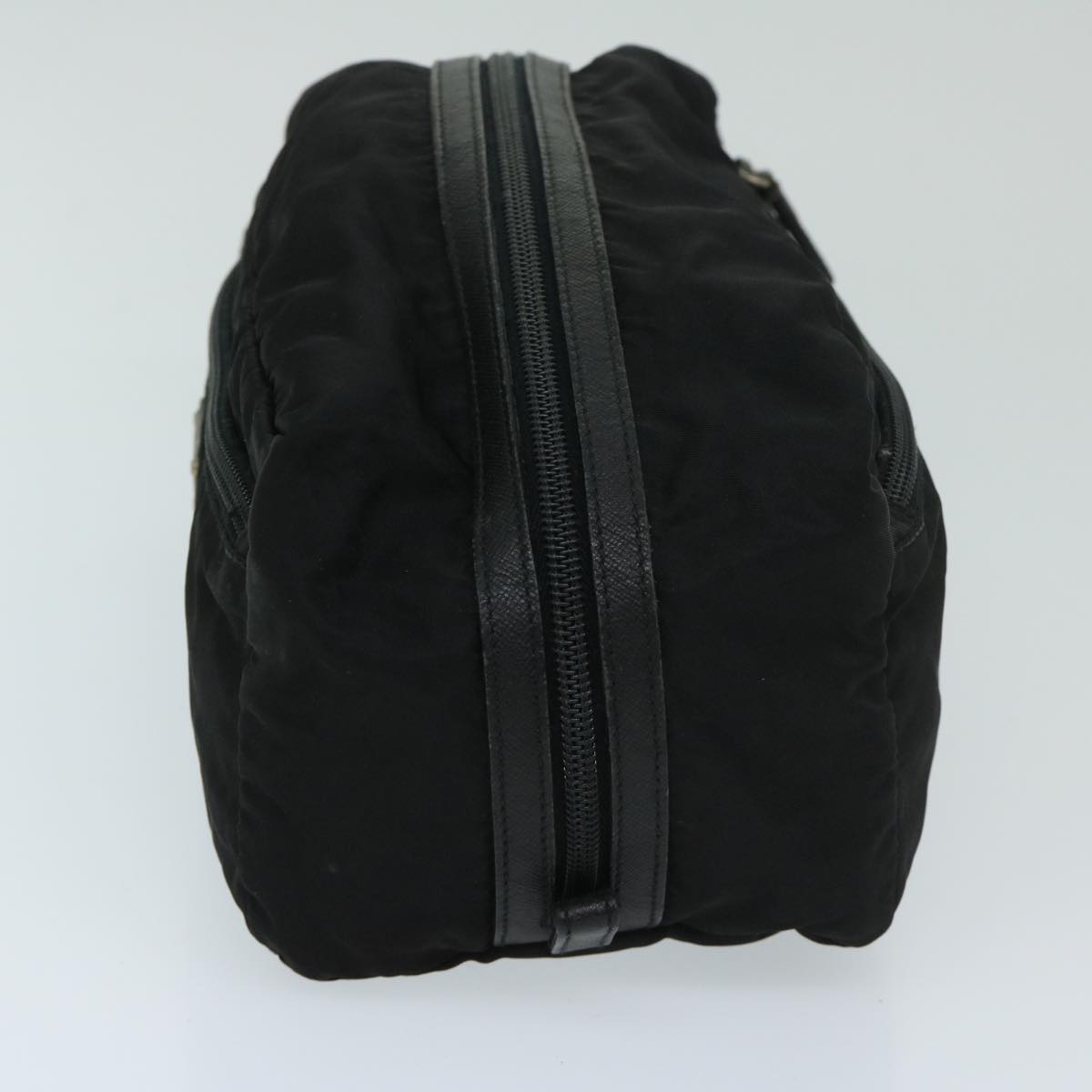 PRD Clutch Bag Nylon Black Auth bs