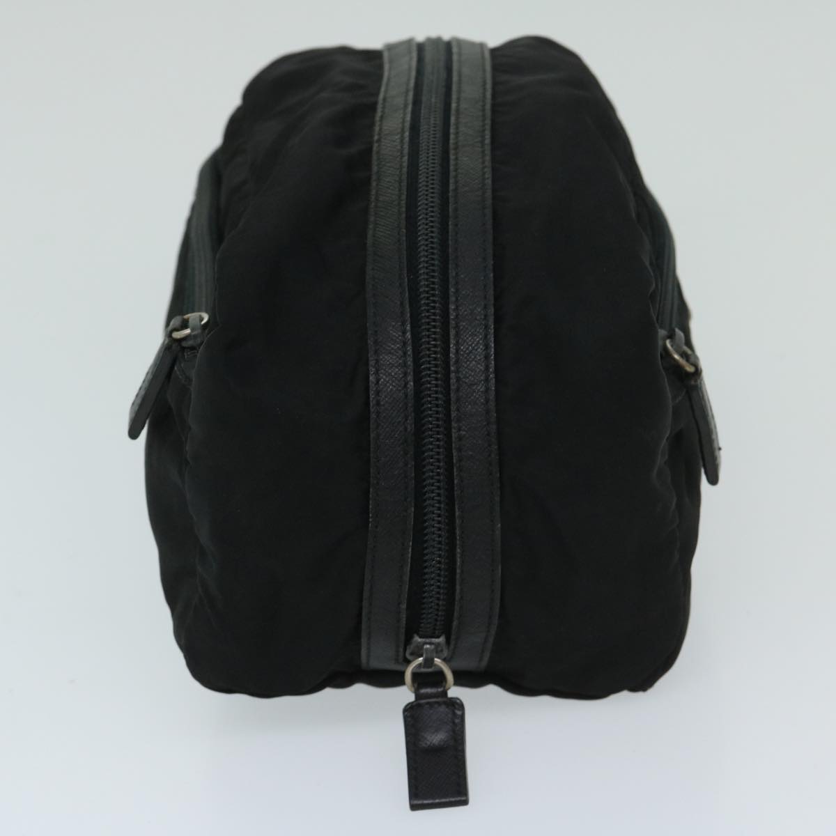 PRD Clutch Bag Nylon Black Auth bs