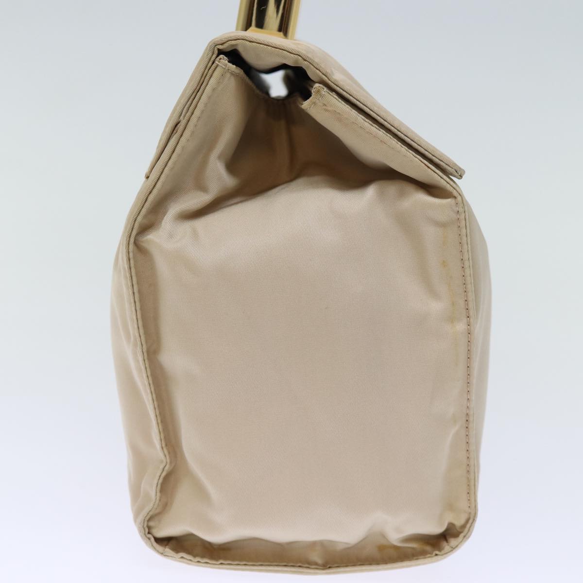 PRD Hand Bag Nylon Beige Auth bs