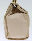 PRD Hand Bag Nylon Beige Auth bs