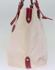BBERRY Blue Label Tote Bag Canvas Beige Auth bs