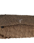 PRD Clutch Bag Canvas Brown Auth bs
