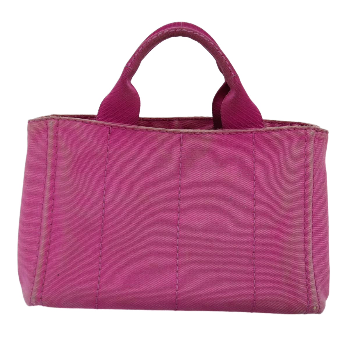 PRD Canapa PM Hand Bag Canvas Pink Auth bs