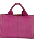 PRD Canapa PM Hand Bag Canvas Pink Auth bs