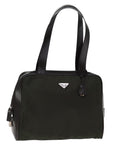 PRD Hand Bag Nylon Khaki Auth bs