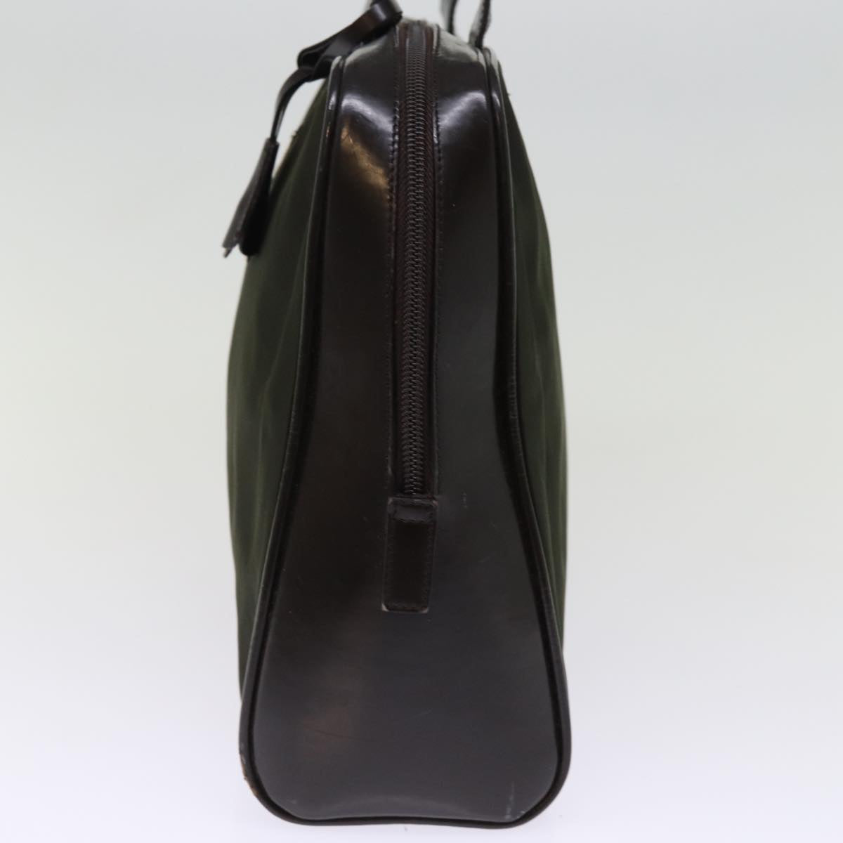 PRD Hand Bag Nylon Khaki Auth bs