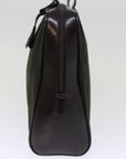 PRD Hand Bag Nylon Khaki Auth bs