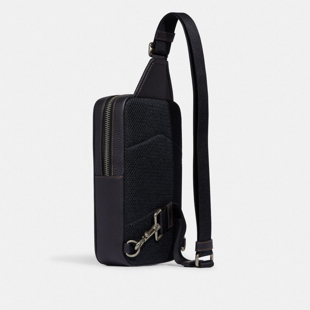 Sullivan Pack In Blocked Signature Canvas (Gunmetal/Khaki/Charcoal)