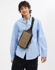 Sullivan Pack In Blocked Signature Canvas (Gunmetal/Khaki/Charcoal)