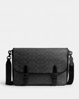 Hitch Messenger Bag In Signature Canvas (Charcoal)