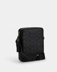 Sullivan Crossbody Bag In Signature Canvas (Gunmetal/Charcoal/Black)