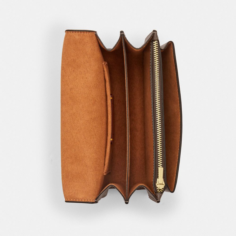 Mini Klare Crossbody Bag (Gold/Dark Stone)