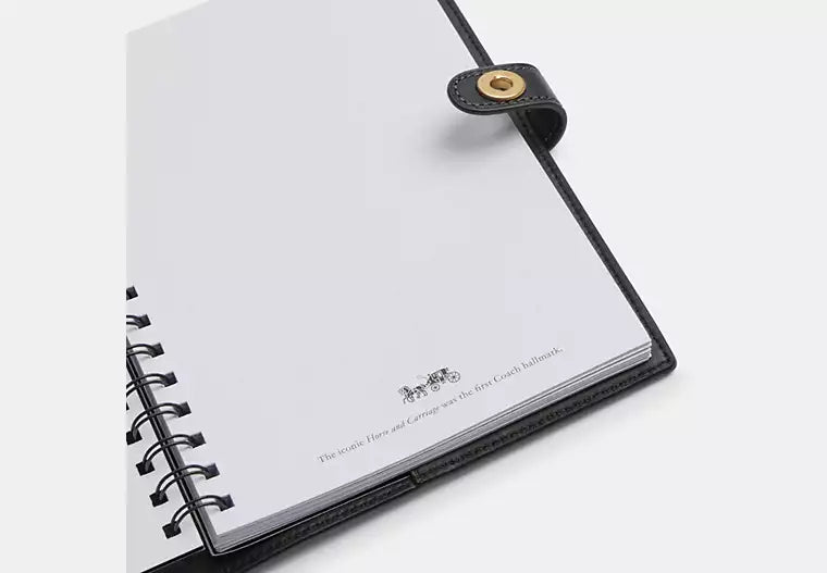Notebook (smooth leather/Brass/Black)