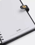 Notebook (smooth leather/Brass/Black)